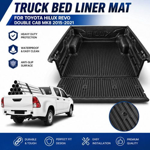 Black pickup truck bed - black, liner